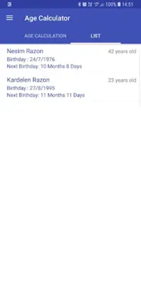 Age Calculator android App screenshot 1