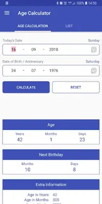 Age Calculator android App screenshot 2